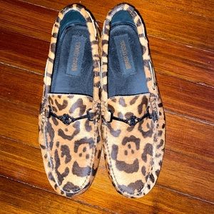 Men’s Roberto Cavalli Leopard Moccasins